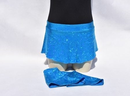 faldas azul brillante patinaje artistico con fundas cubrepatines faldas con fundas