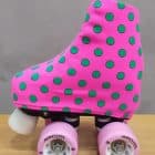 fundas estampadas outlet rosa fluor topos verdes