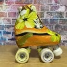 Fundas patines outlet flores naranjas-outletpatin