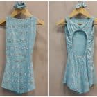 Maillot azul flores plata brillo espalda-outletpatin-trajes-vestidos-patinaje1