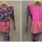 Maillot flores rosas falda brillante con fundas-outletpatin-vestidos-trajes-patinaje1