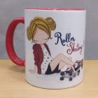 Taza personalizada roller skating