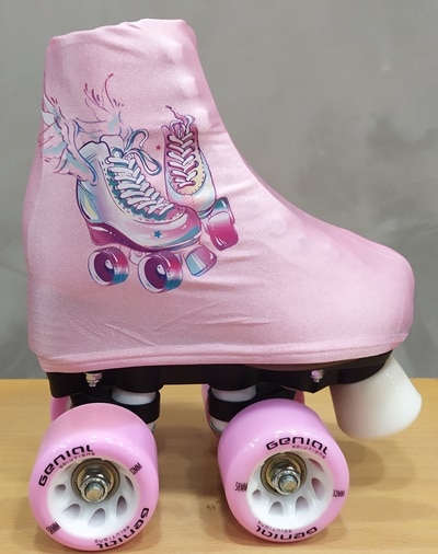 patin personalizado patin alas rosas