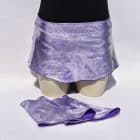 faldas lila plata patinaje artistico con fundas cubrepatines faldas con fundas