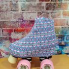 FUNDAS ESTAMPADO LILAS AZULES