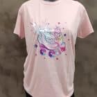 CAMISETA PATIN ALAS ROSA