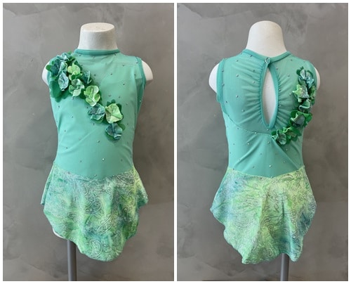 Maillot verde flores-talla 6-outletpatin